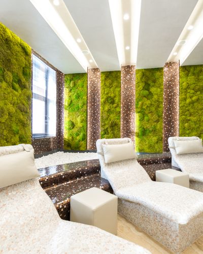 Luxury relaxation lounge at the spa